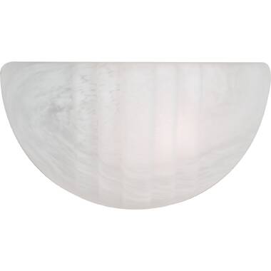 Half moon wall sconce replacement deals glass